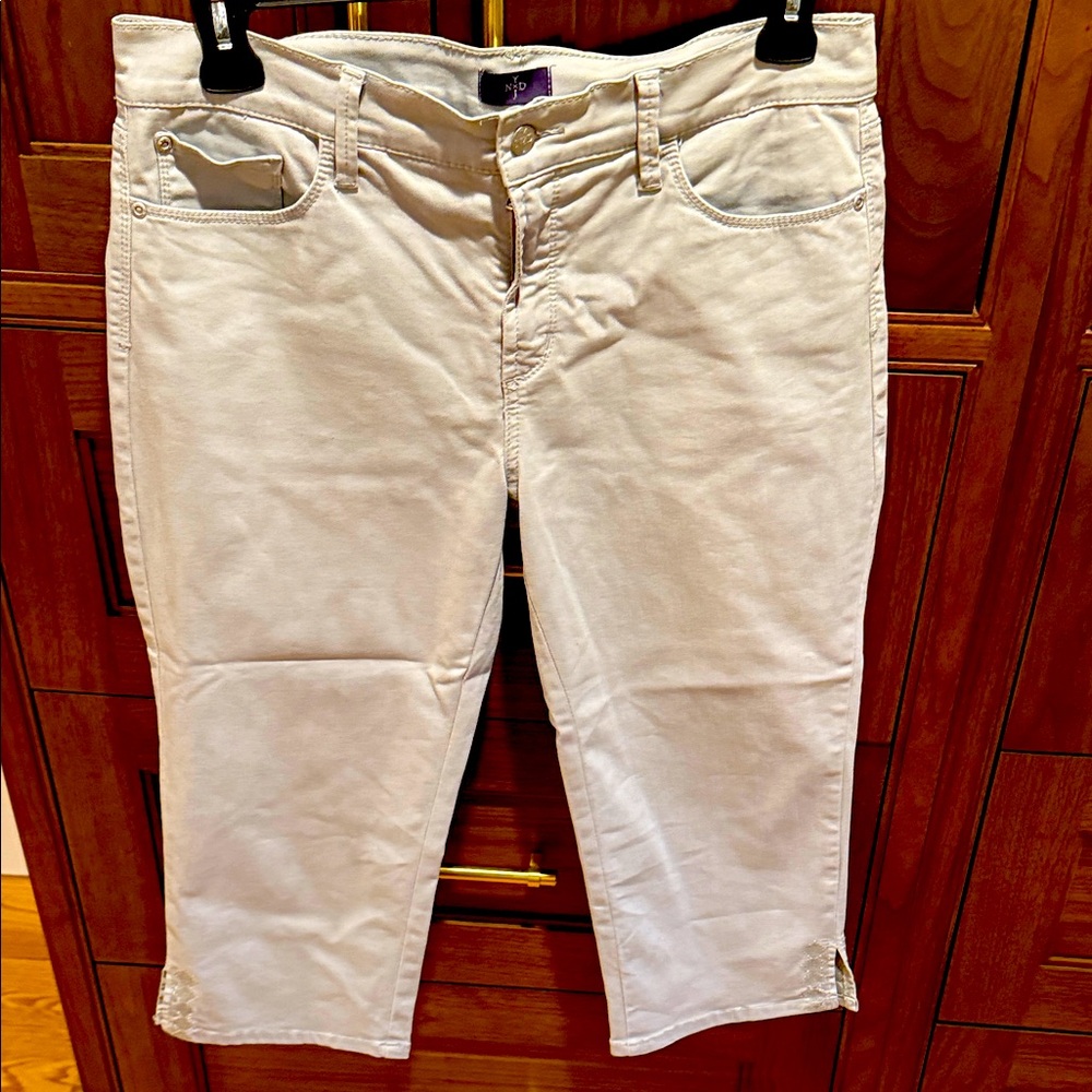 NYDJ Women's Gray Crop Pants Size 12